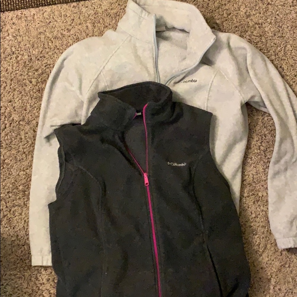 Columbia sweater and vest